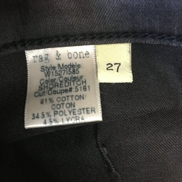 RAG & BONE For Intermix Faux Pockets Shoreditch Wash Zip Ankle Skinny Jeans - Picture 3 of 13